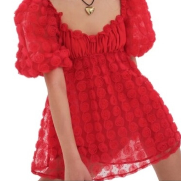 For Love And Lemons Red Mini Dress - Picture 7 of 10